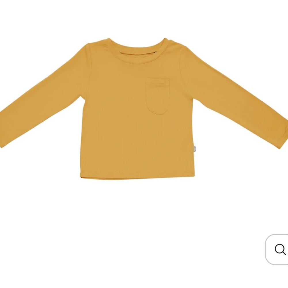 Vguc kyte baby long sleeve toddler unisex tee in marigold size 3T